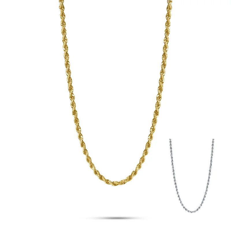 3mm Rope Chain Necklace