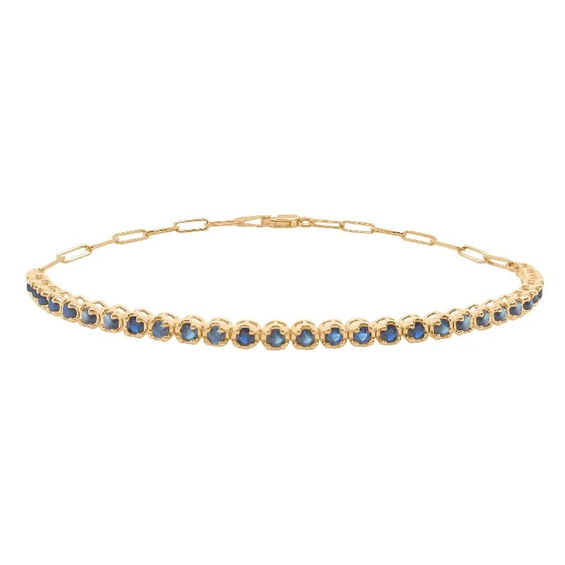 14K GOLD SAPPHIRE ADDISON BRACELET