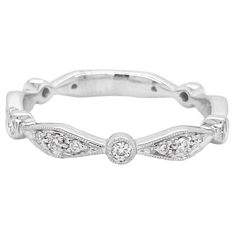 Marquise Diamond Stackable Ring