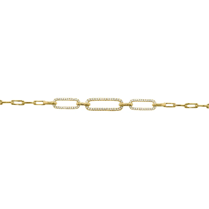 14K GOLD DIAMOND MICHELLE BRACELET