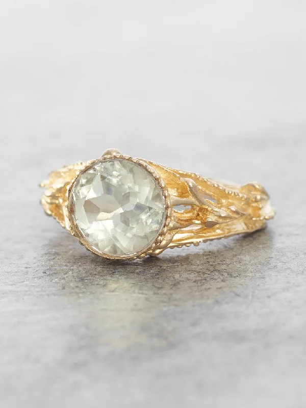 Green Amethyst Ophelia Ring