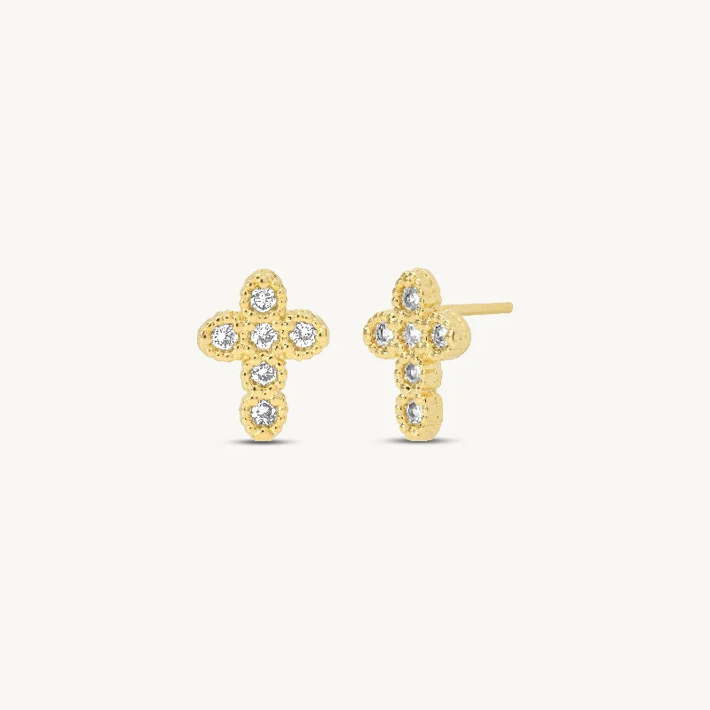 Rialta Cross Stud Earrings