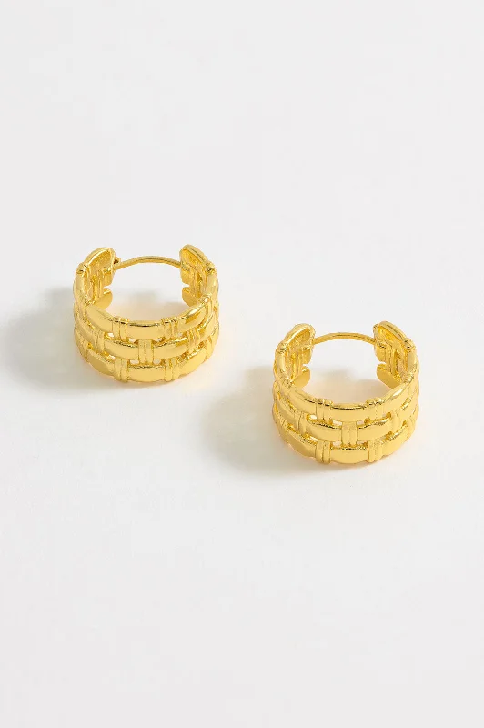 Chunky Woven Hoops