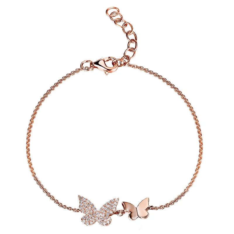 14K GOLD DIAMOND JOSIE BUTTERFLY BRACELET