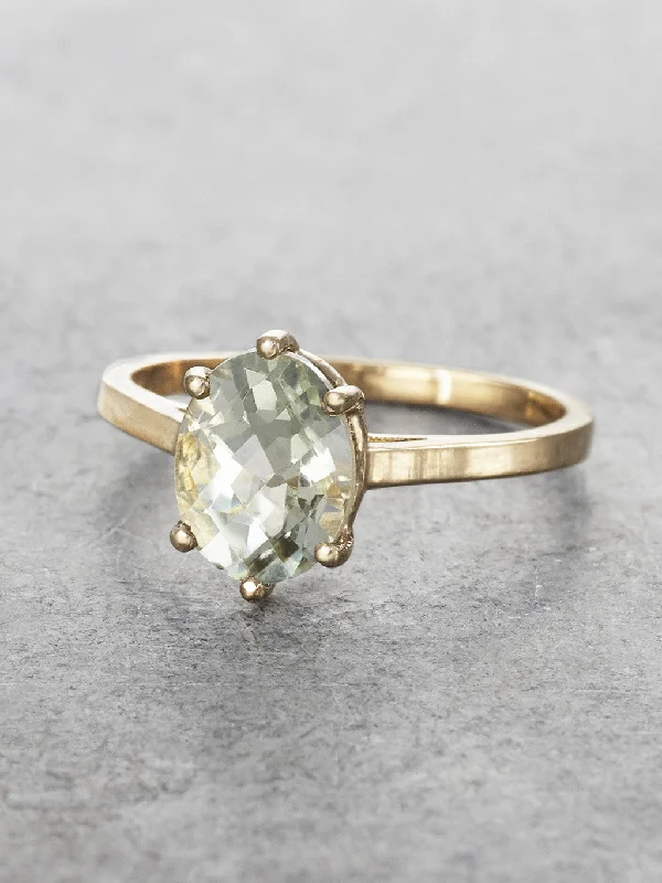 Green Amethyst Maddie Ring