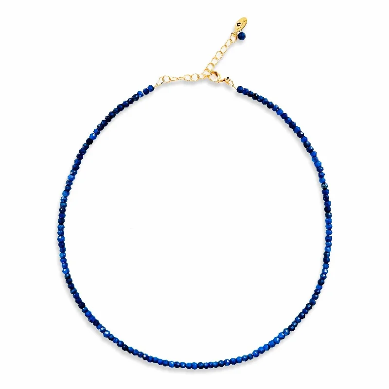 Lapis Lazuli Faceted Gemstone Necklace