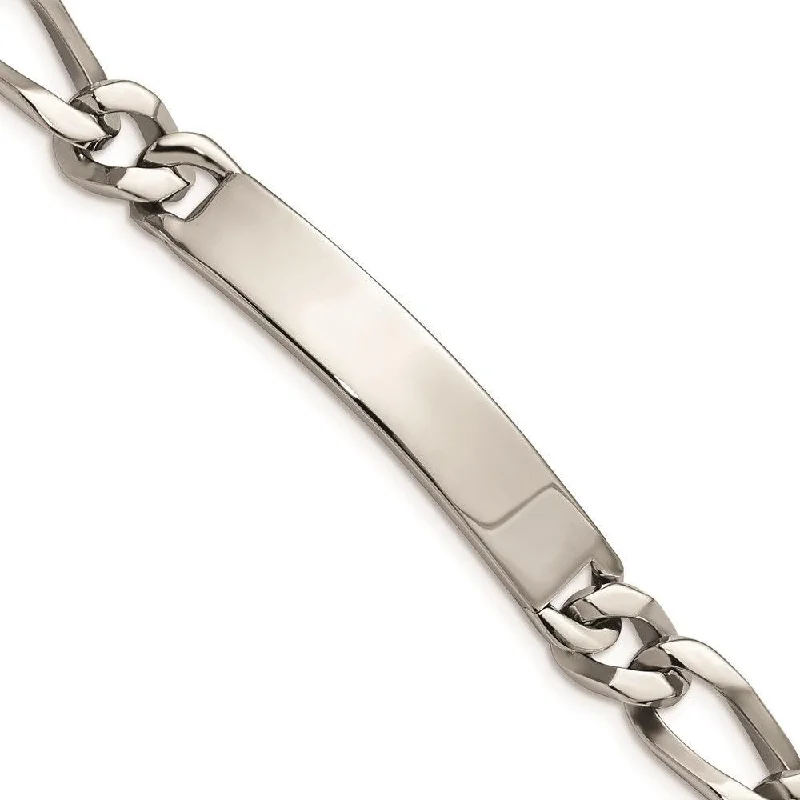 Stainless Steel Polished Large ID Bracelet