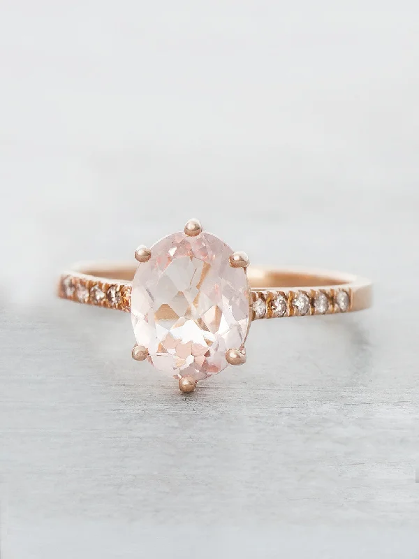 14K Morganite Marietta Ring