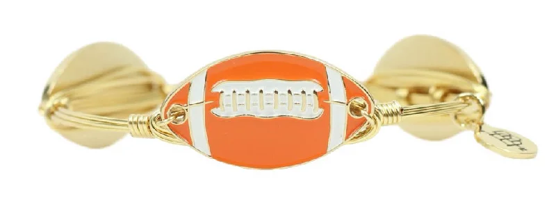 The Football Bangle Bracelet - Orange