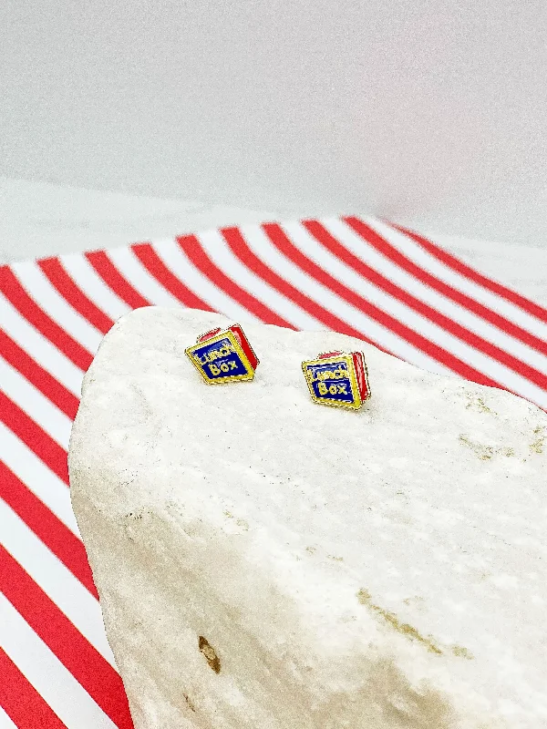 Lunch Box Enamel Studs by Prep Obsessed