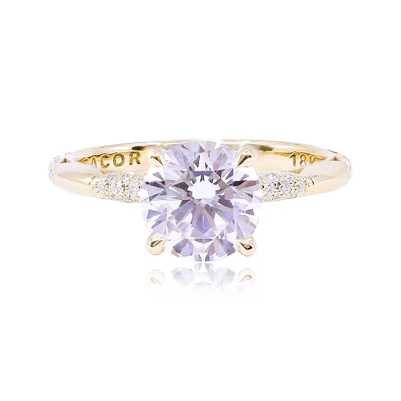 TACORI FOUNDER'S COLLECTION 18K YELLOW GOLD DIAMOND ENGAGEMENT RING - SETTING ONLY