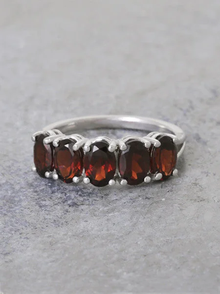 Guardian's Gate Ring - Garnet