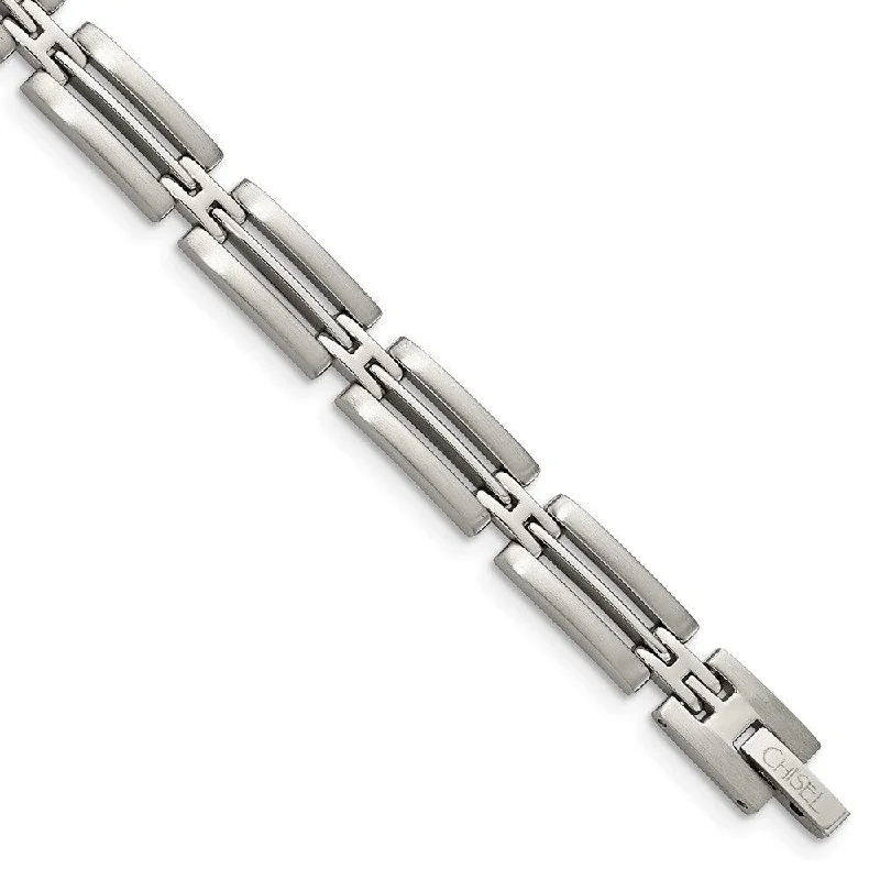 Stainless Steel Brushed and Polished 8.75in Bracelet