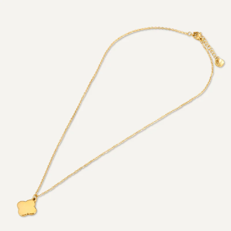 Contemporary Charm Necklace In Gold-Tone