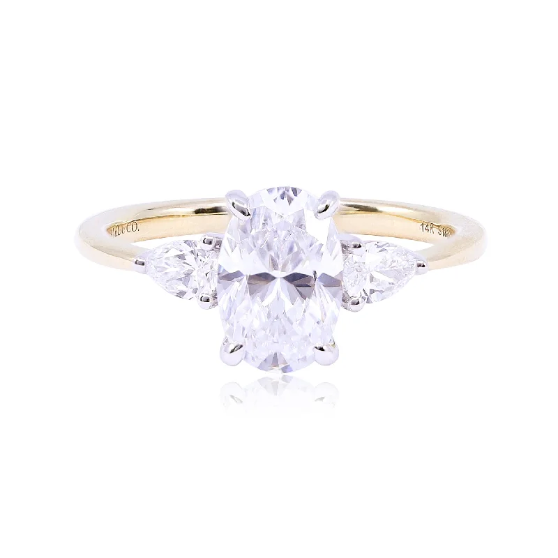 GABRIEL & CO. 14K YELLOW GOLD CLASSIC COLLECTION DIAMOND ENGAGEMENT RING - SETTING ONLY