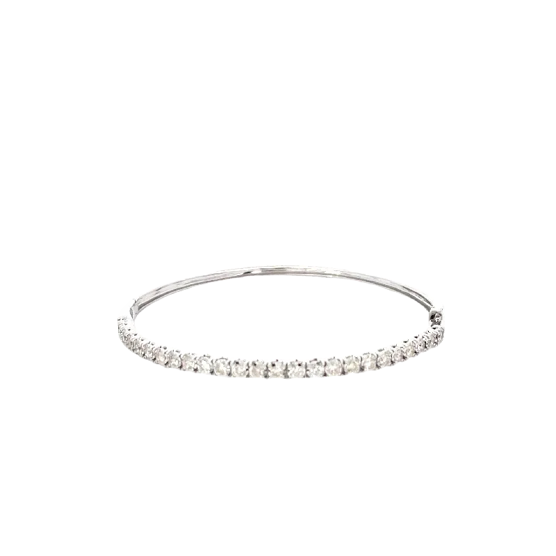 Illusion Set Diamond Bangle Bracelet