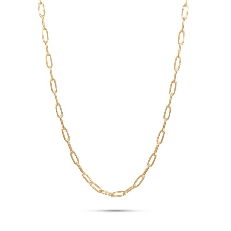 Oval Gold Chain Necklace