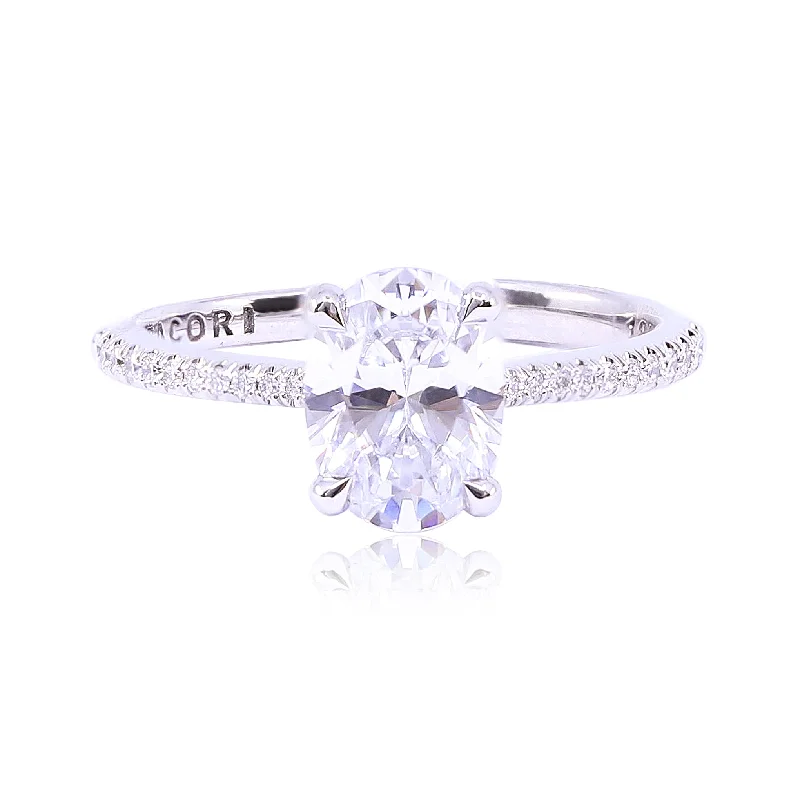 TACORI FOUNDER'S COLLECTION 18K WHITE GOLD DIAMOND ENGAGEMENT RING - SETTING ONLY