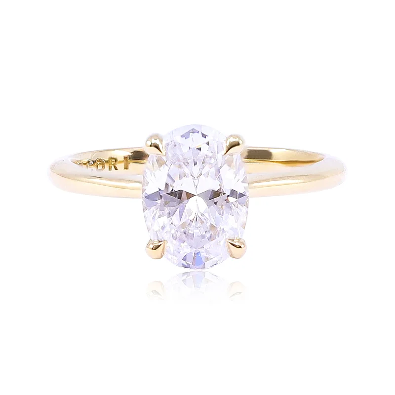 TACORI FOUNDER'S COLLECTION 18K YELLOW GOLD HIDDEN HALO ENGAGEMENT RING - SETTING ONLY