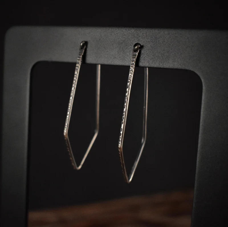 Silver Geometric Hoop Earrings