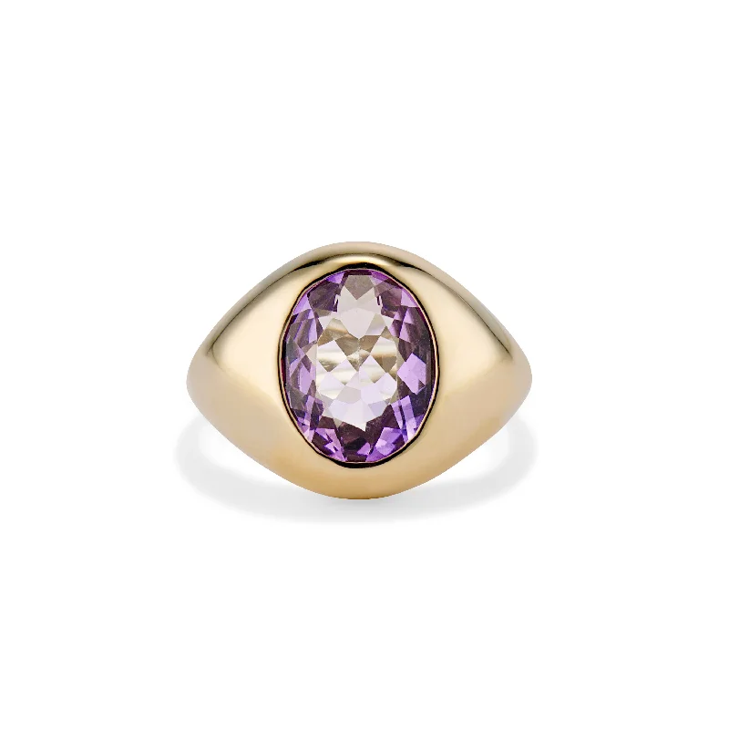 Amethyst Bubble Ring