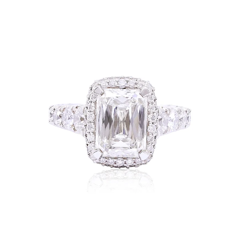 TACORI PLATINUM ROYALT 3.00CT MODIFIED RADIANT CUT DIAMOND ENGAGEMENT RING