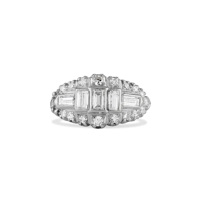 Diamond Baguette Dinner Ring