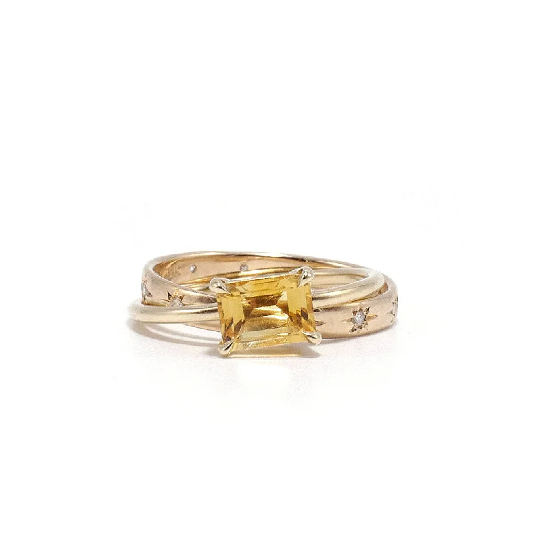 Sunshine Citrine Rolling Ring