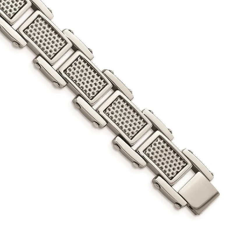 Stainless Steel Polished and Brushed Bracelet