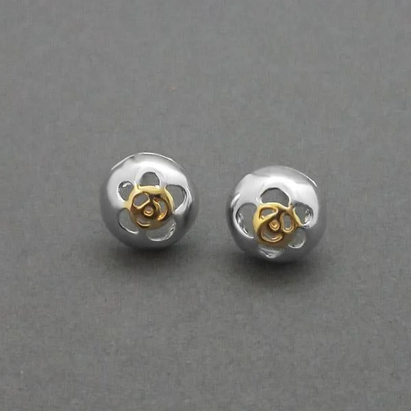 Urthn 2 Tone Plated Assorted Stud Earrings - 1310715