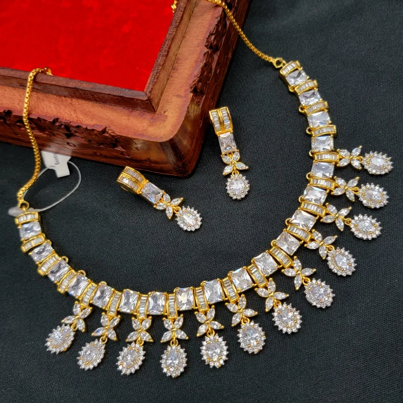 Premium AAA White AD Zircon (CZ) Necklace