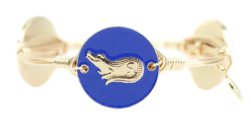 The Blue Alligator Bangle Bracelet