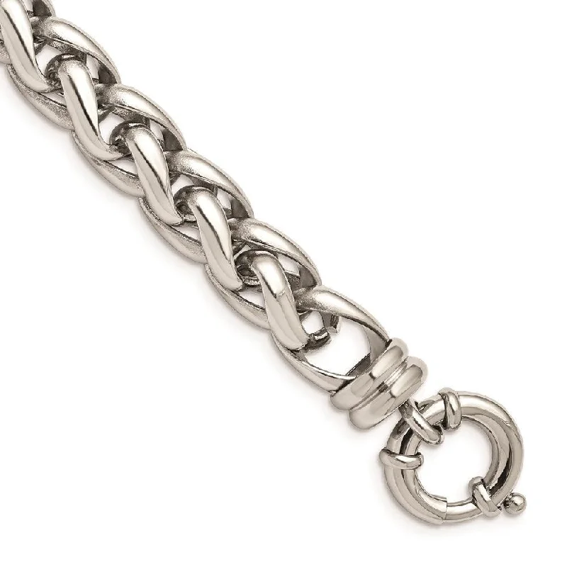 Stainless Steel Polished Fancy Link Bracelet