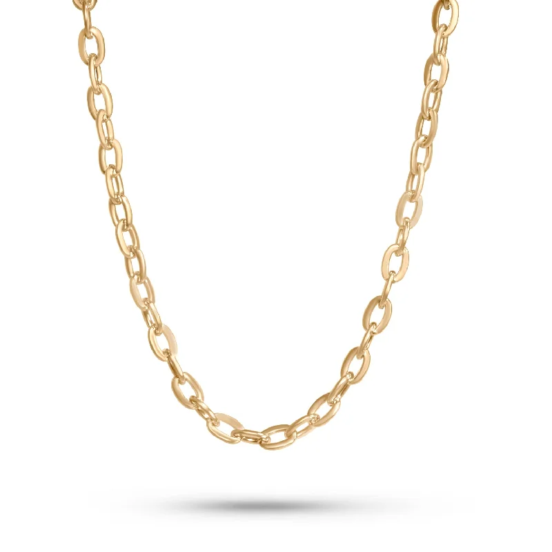 Gold Paperlink Choker Necklace