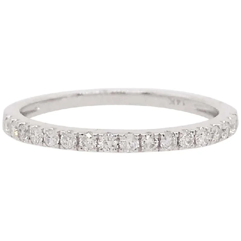 Half Diamond Stackable Ring