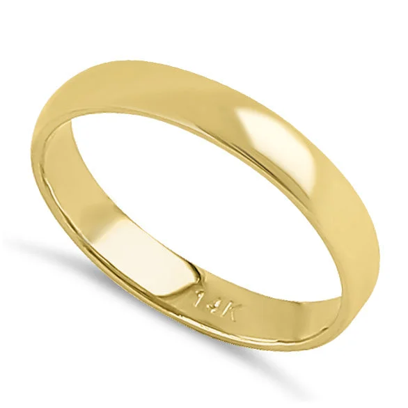 Solid 14K Gold 3mm Comfort Fit Wedding Band