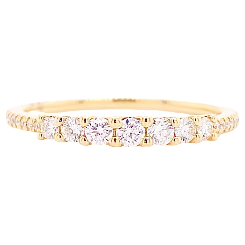 Tapered Diamond Stackable Ring