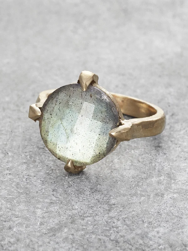 Labradorite Orb Ring