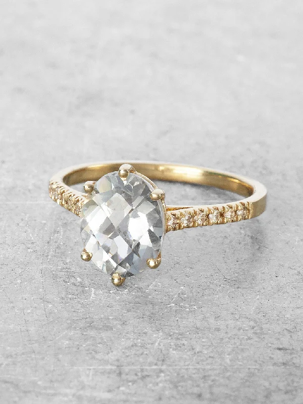 14K Marietta Ring - Green Amethyst