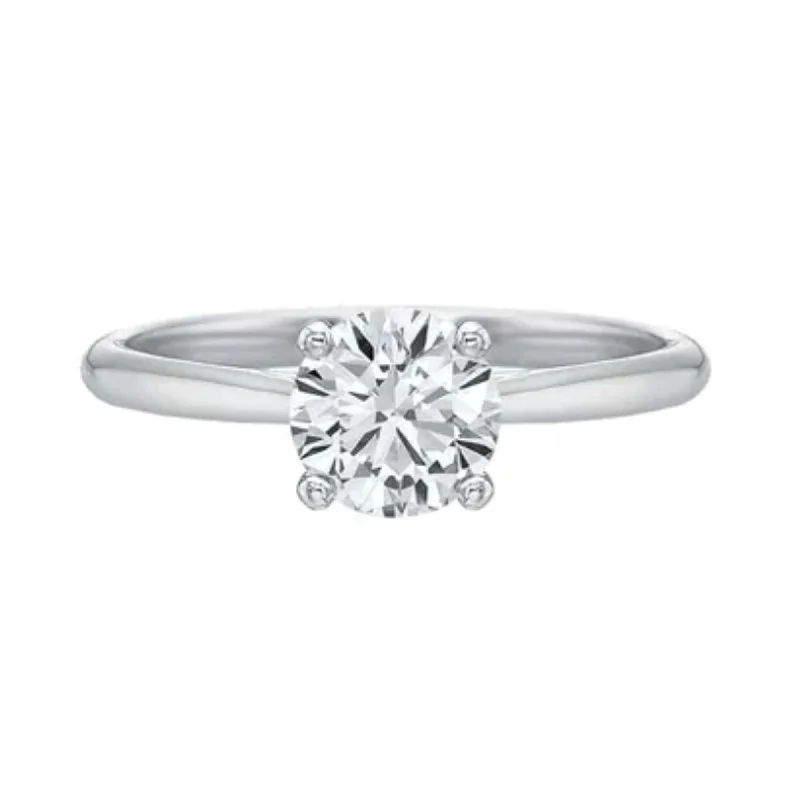 PLATINUM NEW AIRE SOLITAIRE ENGAGEMENT RING MOUNTING WITH 2.1MM SHANK (SETTING ONLY)