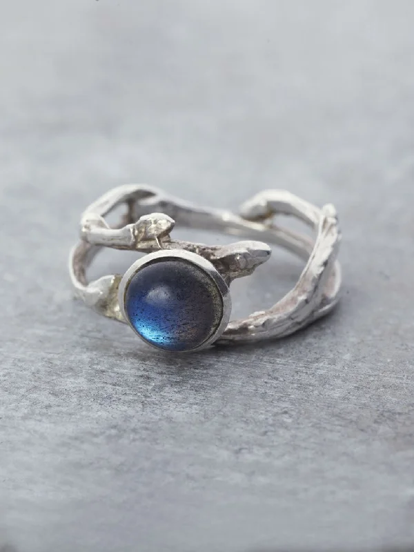 Labradorite Branch Ring