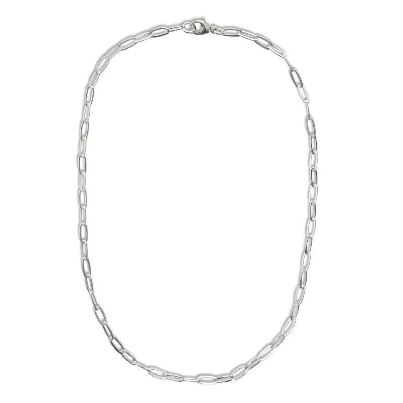 16” Sterling Silver Paperclip Chain Necklace