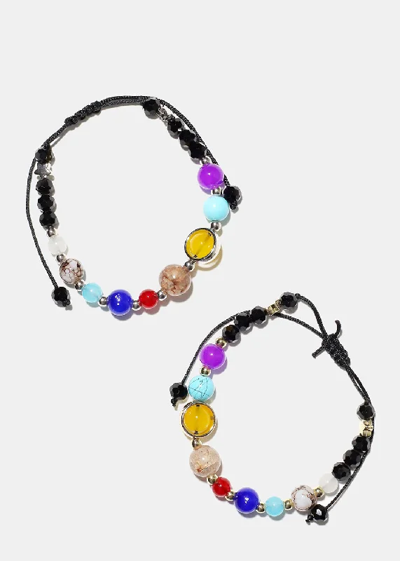 Adjustable Chakra Bead Bracelet