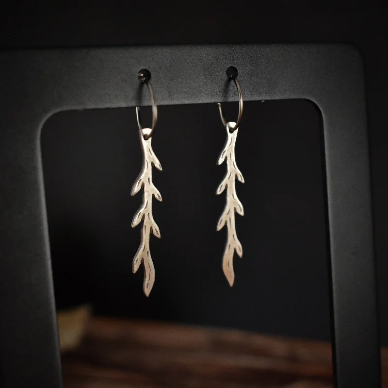 Sterling Silver Branch Earrings