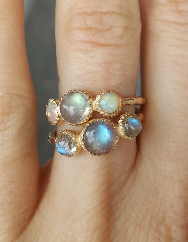 14K Mystical Trio Ring